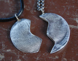 Best Friends Forever Custom Fingerprint Necklaces - TWO Personalized Necklaces