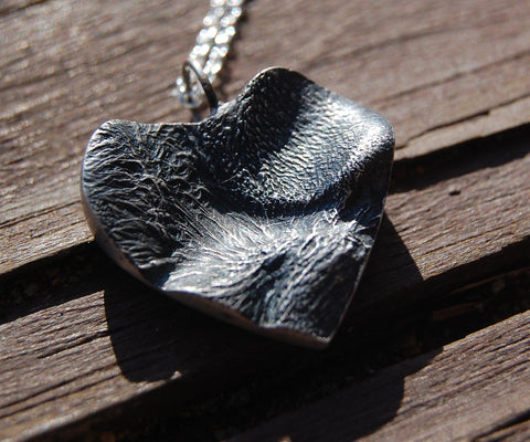 Puppy Love - Custom Single Paw Pad Necklace - Includes Sterling Silver Cable Chain