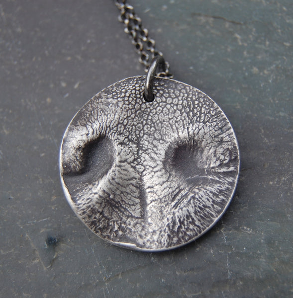 Dog nose imprint necklace hotsell