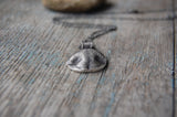 SMALL Silver Dog or Cat Nose Print - Customized for Your Pet with a Sterling Silver Chain