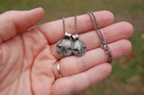 Your Cat's Nose Print Pendant ~ Customized in Fine Silver with a Sterling Silver Chain  ~ Personalized